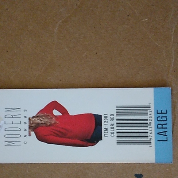 Modern Canvas Ladies Holiday Top (NWT) Large - Picture 3 of 3